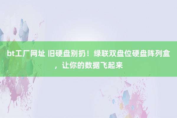 bt工厂网址 旧硬盘别扔！绿联双盘位硬盘阵列盒，让你的数据飞起来