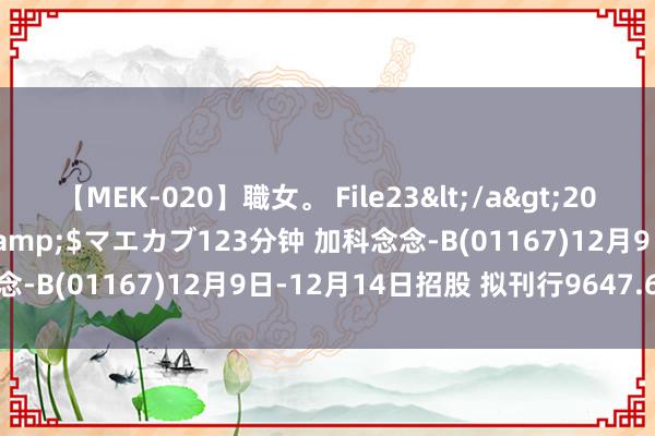 【MEK-020】職女。 File23</a>2011-05-20プレステージ&$マエカブ123分钟 加科念念-B(01167)12月9日-12月14日招股 拟刊行9647.6万股